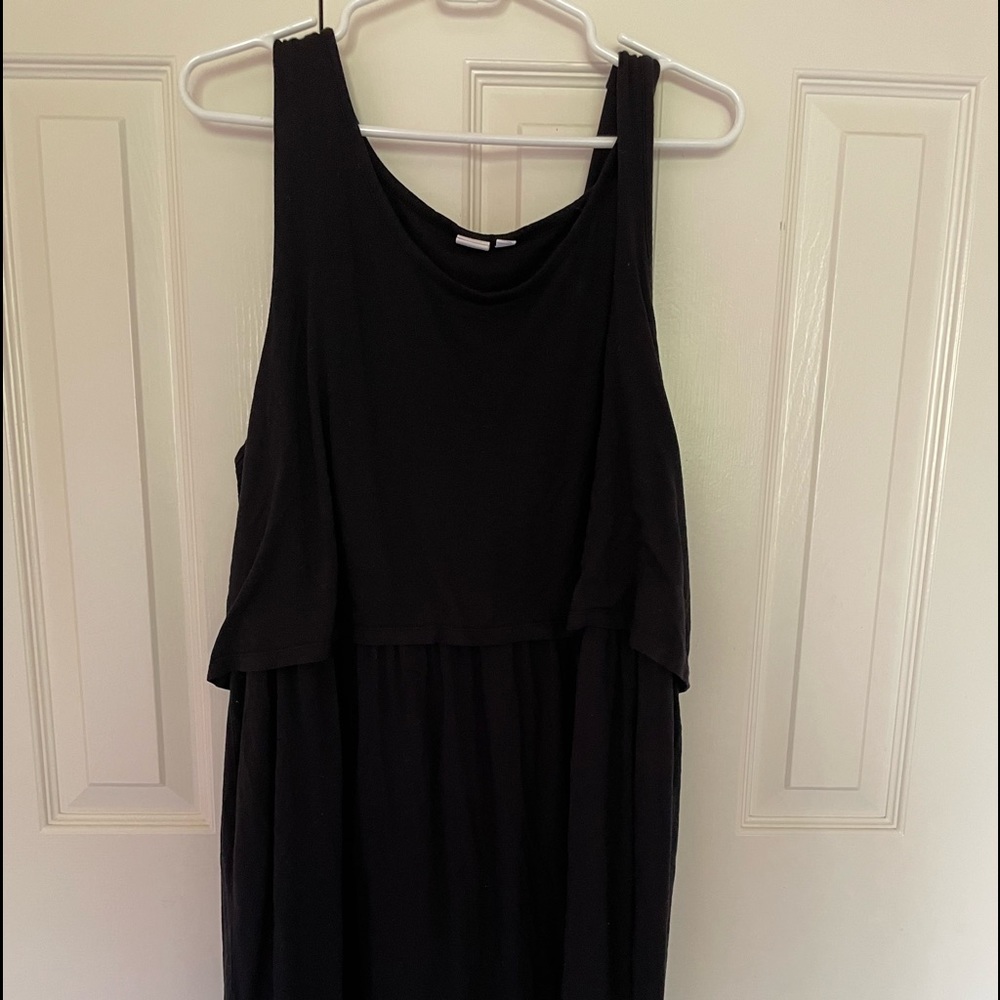 Black gap maternity tank dress